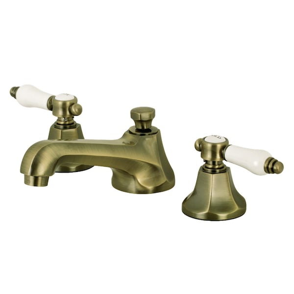 KS4463BPL Bel-Air 8" Widespread Bathroom Faucet, Antique Brass